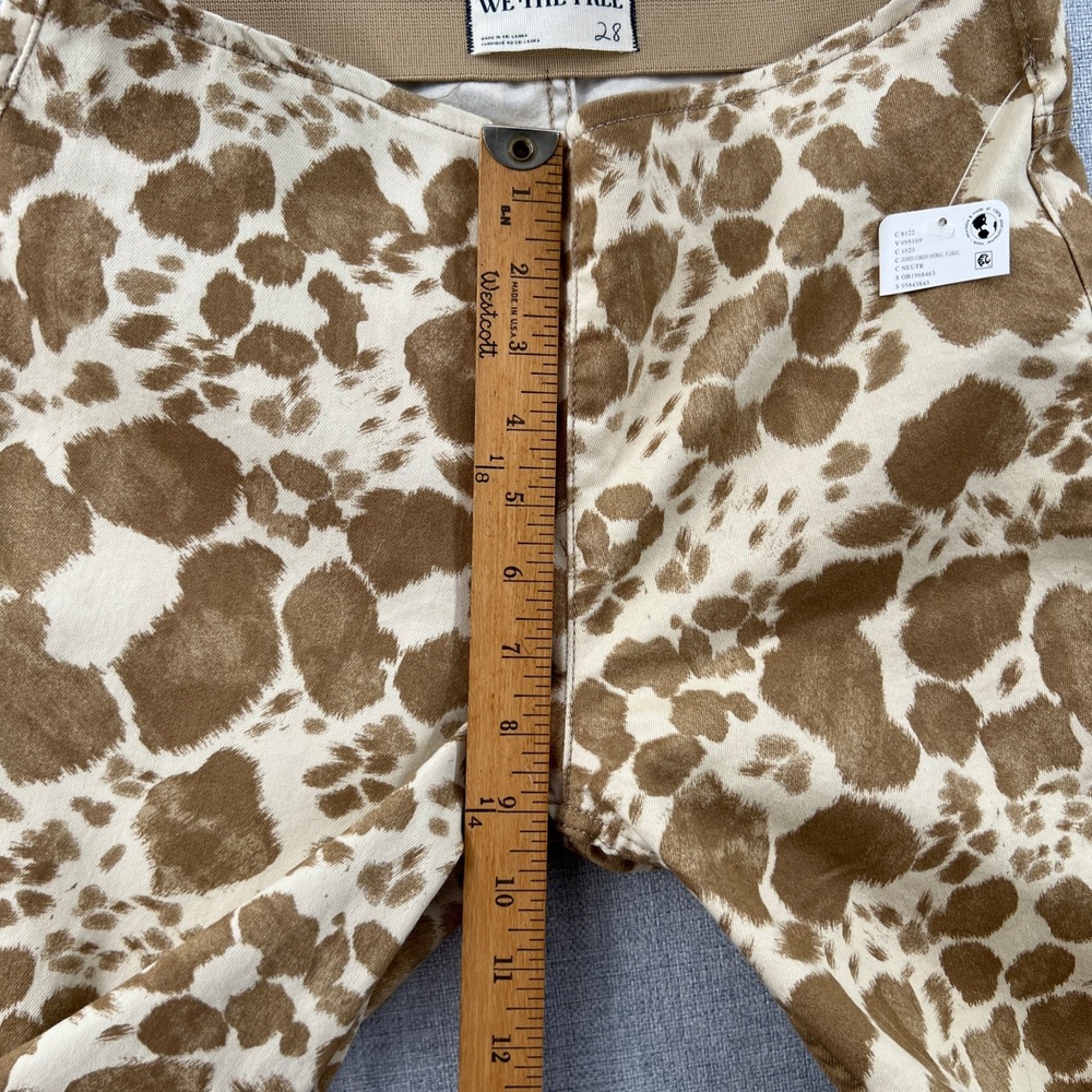 NEW Free People We The Free Penny Pull-On Printed Flare Jeans Size 28 Animal Mid - Picture 5 of 14